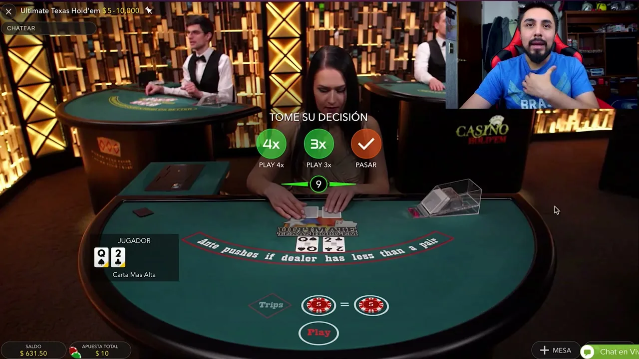 Estudio de producción de un casino en vivo con cámaras y mesa de ruleta